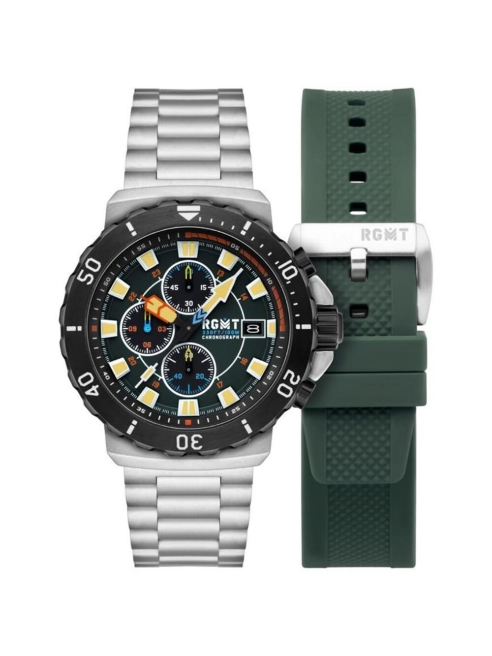 NWT Rgmt Trench Green Dial Men's Watch
